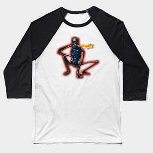 squelette feu Baseball T-Shirt